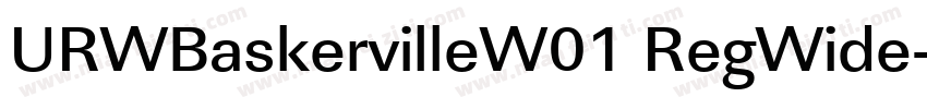 URWBaskervilleW01 RegWide字体转换